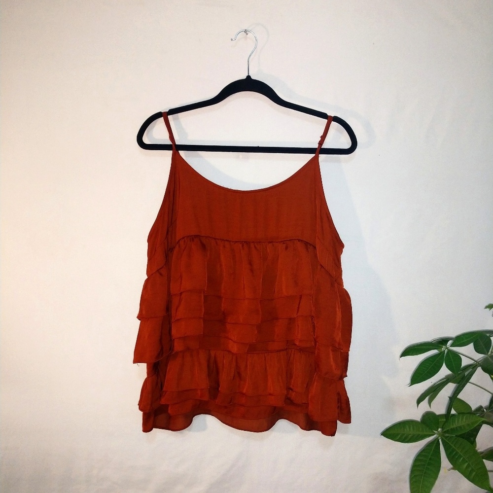 Ruffled Boho tank